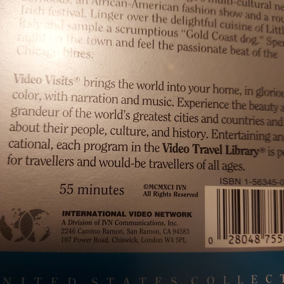 VHS movie Visiting Chicago Rated PG-13 - Picture 5 of 5